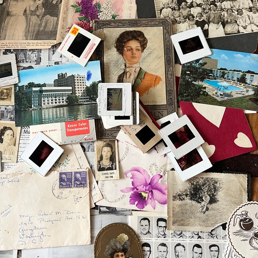 Crafters Ephemera Old Paper Lot Mixed Media Art Junk Journal Scrapbook Scrap